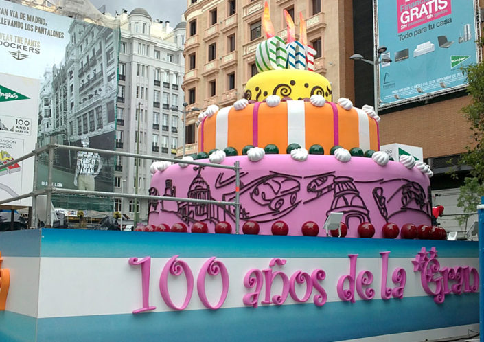 escenario 100 años de Gran Vía